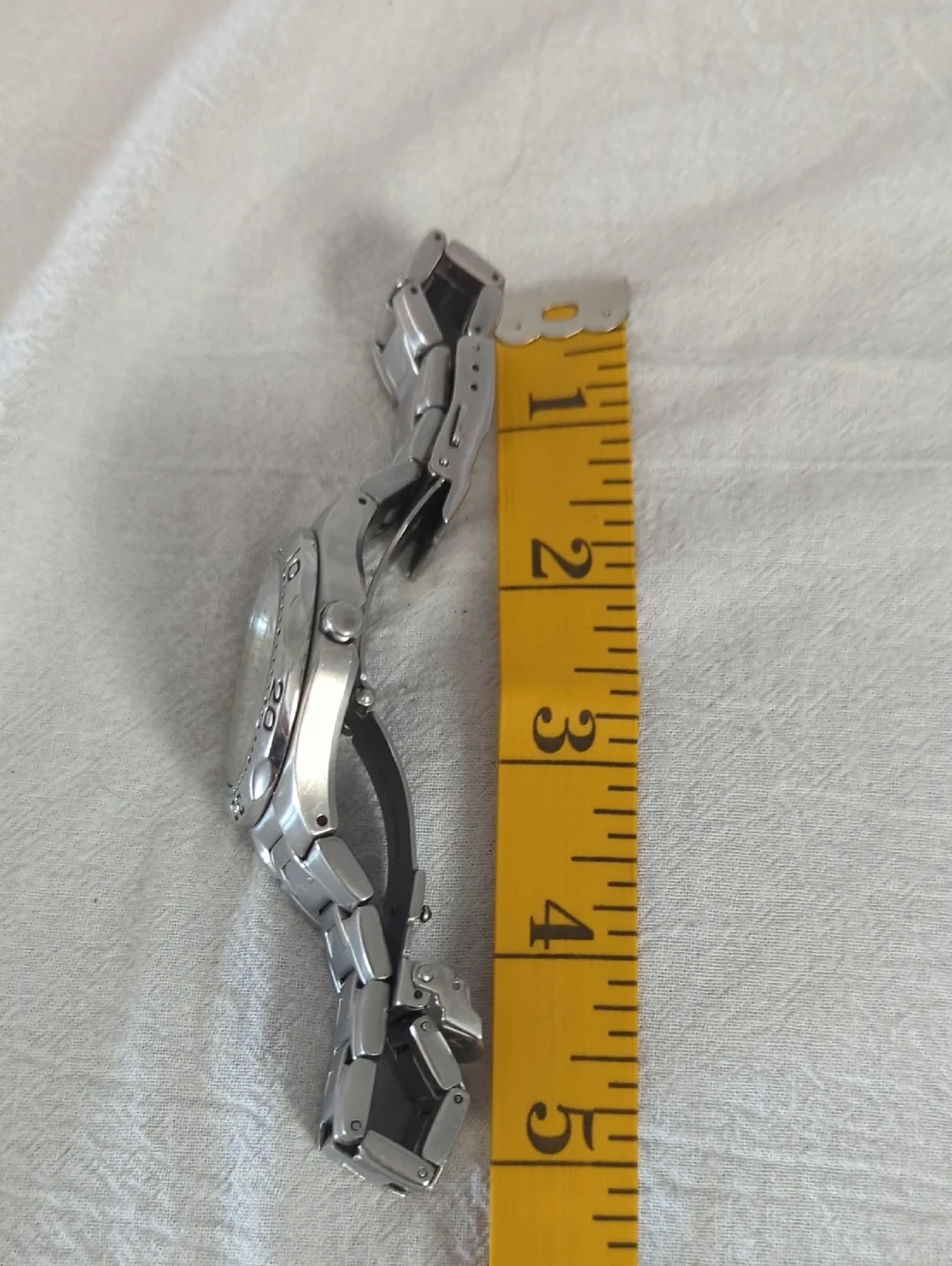 Vintage Fossil Blue AM-3572 Men's Sport Watch - Silver Sunburst Dial 100M